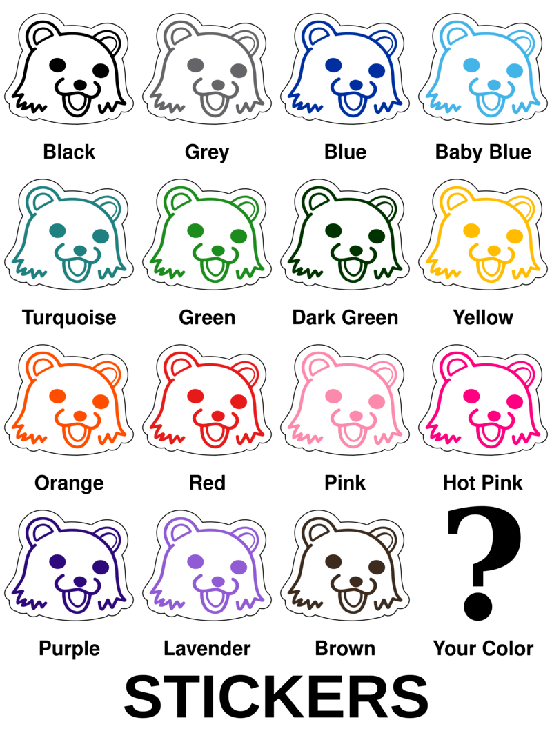 Pedo Bear Sticker Funny Stickers
