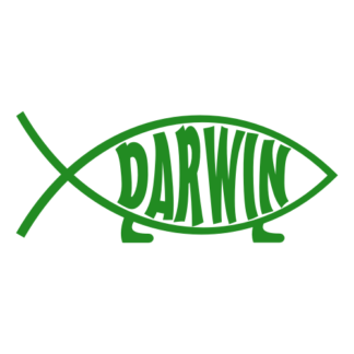 Darwin Fish Decal