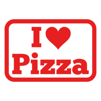 I Love Pizza Decal