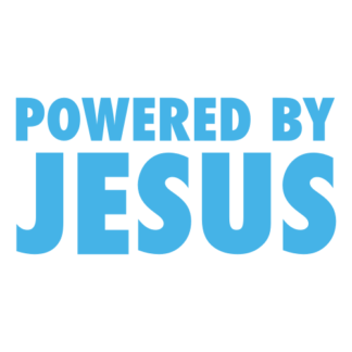 Powered By Jesus Decal