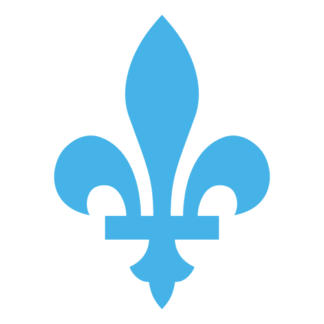 Québec Fleur De Lys Decal