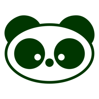 Small Eyed Panda Decal
