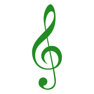 Treble Clef Decal