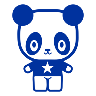 Young Star Panda Decal