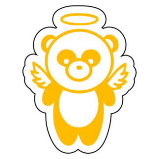 Angel Panda Wings Sticker
