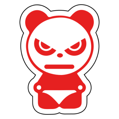 Angry Panda Sticker