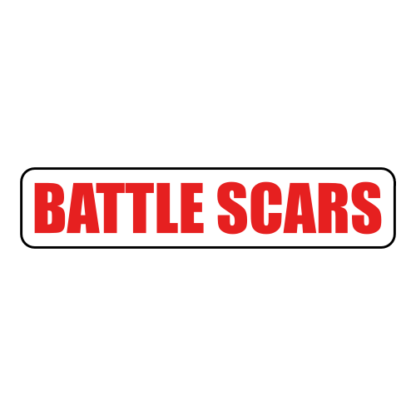 Battle Scars Sticker