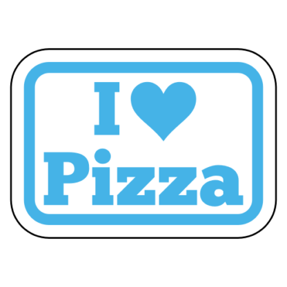I Love Pizza Sticker