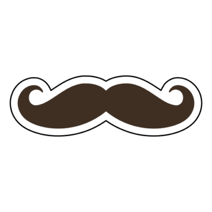 Moustache Sticker