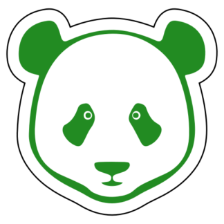 Simple Panda Face Sticker