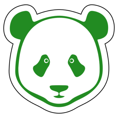 Simple Panda Face Sticker