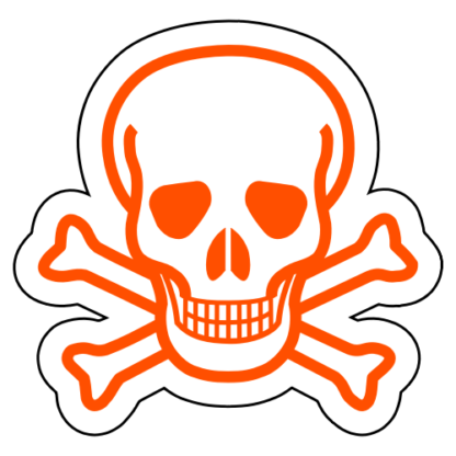 Skull Cross Bones Sticker