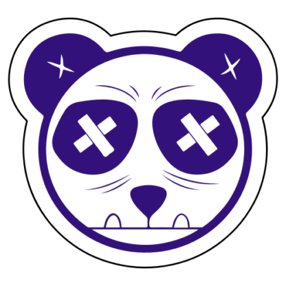 Tough Panda Sticker