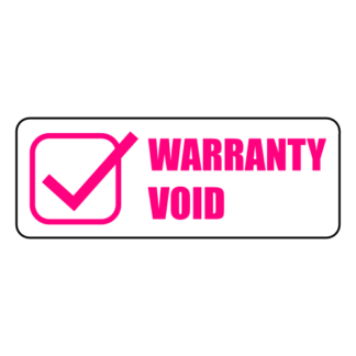 Warranty Void Sticker