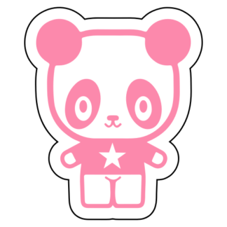 Young Star Panda Sticker